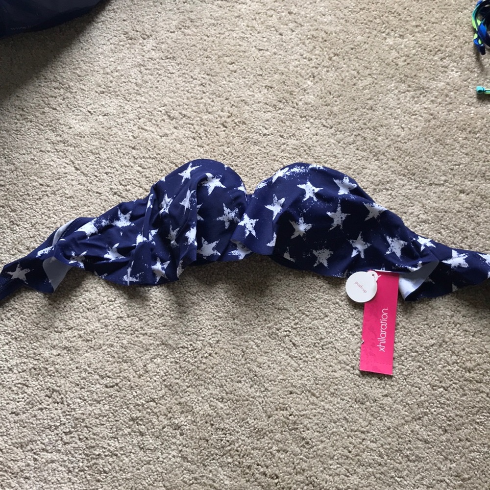 USA flag bandeau flounce top - small 🇺🇸
